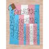Trans Transgender Cat Pride Flag Throw Blanket Sofa Quilt Bed covers Soft Plush Plaid Blankets