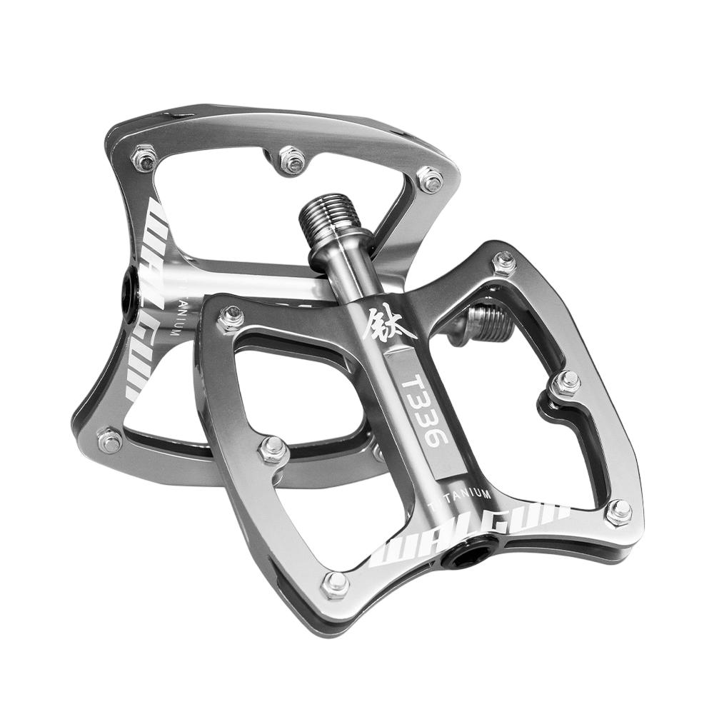 

Ultralight MTB Bicycle Pedals Titanium Alloy Axis Flat Pedal 3 Bearing Anti-slip Platform Road Bike Pedals Ti 111g mtb accessori