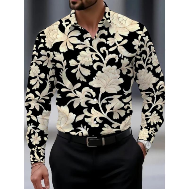 Men's Long‑Sleeve Casual Dress Shirt