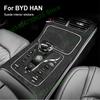 For BYD Han Dmi / EV Central Control Instrument Panel Door Anti-kick Pad Suede Panel Car Decoration Protective Film Interior