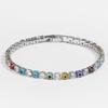 2026 Lucky Turkish Evil Eye Bracelet Women Hand Red Blue Gold Silver Zircon Tennis Chain Bangle Luxury Jewelry Gifts
