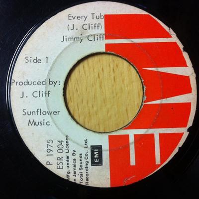 7inch Record JIMMY CLIFF  Every Tub ESR004 EMI 1975 Jamaica Reggae Ska  Dub Used