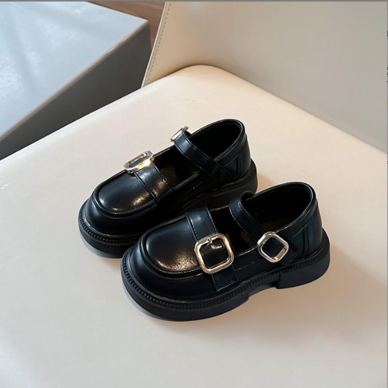 21-35 Summer Autumn New Girls' Leather Shoes Fashion Baby Princess Shoes Soft Bottom Trendy Casual Solid Color Single Shoes