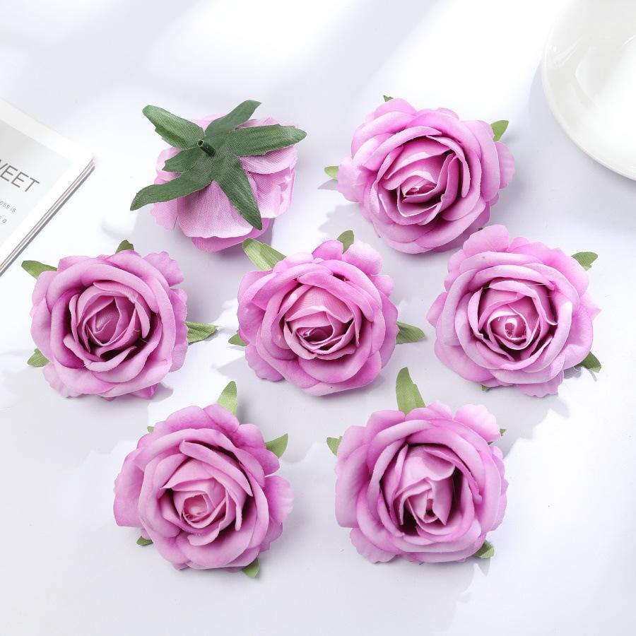 Premium Velvet Artificial Rose Heads for DIY Brooches and Clothing Accessories