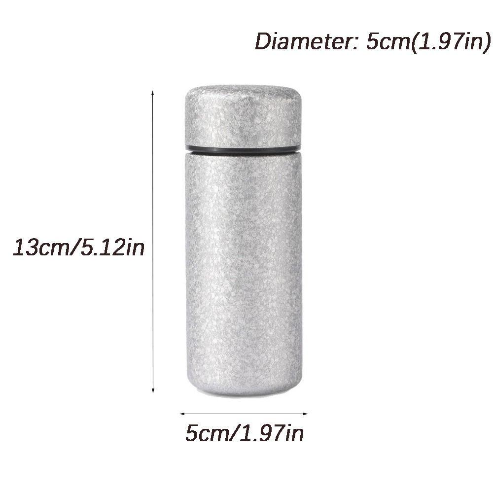 Durable 160ML Gradient Vacuum Cup 316 Stainless Steel Miniature Thermal Water Bottle Portable Thermos Cup Student Use