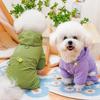 Windproof Dog Jumpsuits Jacket Autumn Dog Clothes Fashion Solid Pet Puppy Overalls Outdoor Cat Jumpsuits Pet Four Legged Clothes