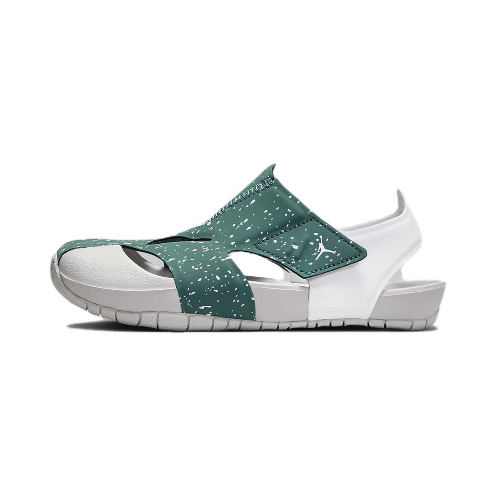 Jordan Flare Comfortable Breathable Soft Casual Non-Slip Wear-Resistant Lightweight Childrens Sandals Kids Sandals White Green CI7849303