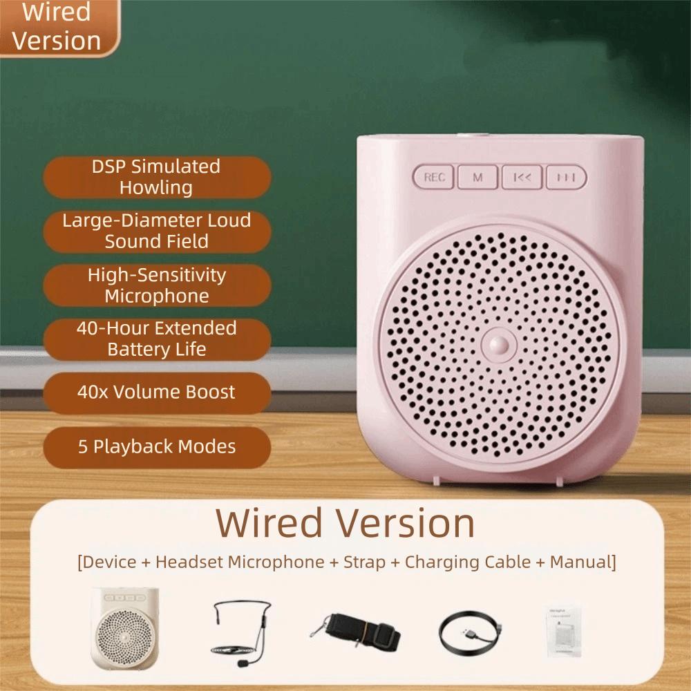 Rechargeable Bee Loudspeaker Lightweight Classroom Sound Speaker Voice Amplifier  Classroom
