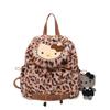 Schoolbag cute plush flip new kt sweet backpack hello kitty melody kulomie backpack large capacity bag
