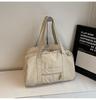 School bag niche light travel bag large capacity leisure Korean fitness bag solid color versatile backpack simple commuter tote bag
