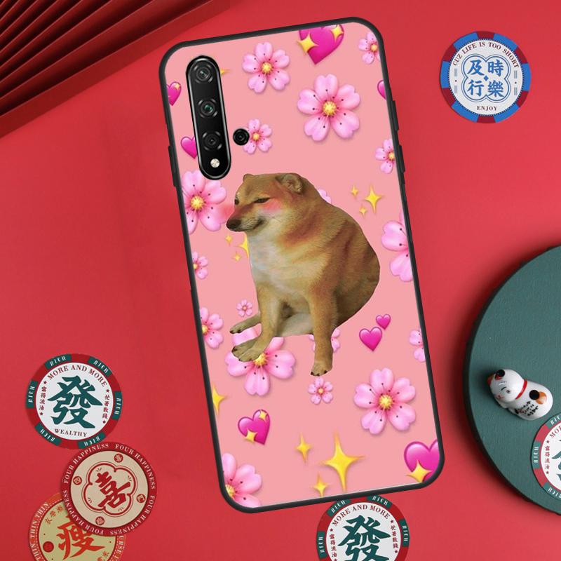 Funny Cheems Doge For Huawei Nova 11 Pro 9 10 SE Y70 Y60 Y90 Y61 Y91 Y73 Y72 12s 12i 11i 8i P30 P40 Lite Case