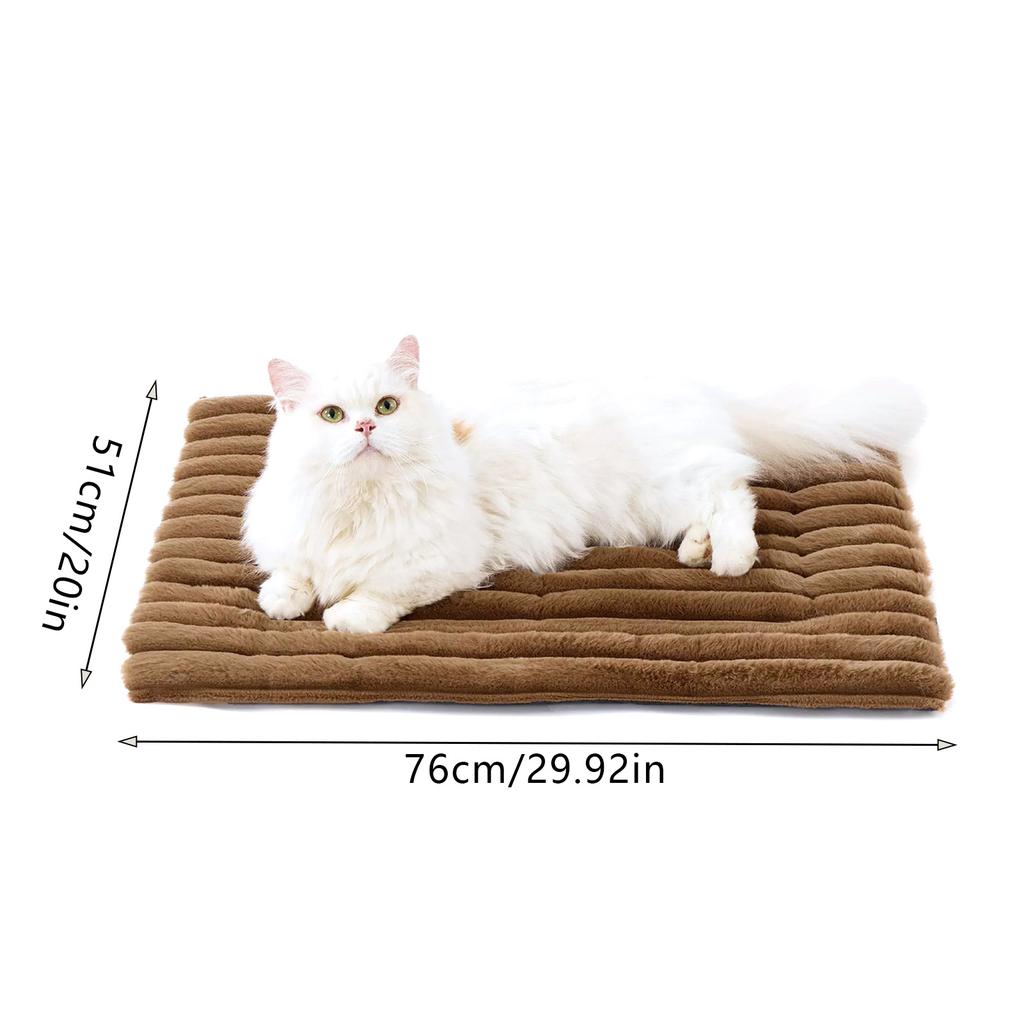 Universal Pet Sleeping Pad Fur Dog Cat Universal Comfort Warm Mat With Non Slip Bottom Soft Warm Cat Dog Cushion For Home Use