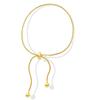 St.delan Women's Minimalist Stainless Steel Snake Bone Bracelet with Adjustable Drawstring Design