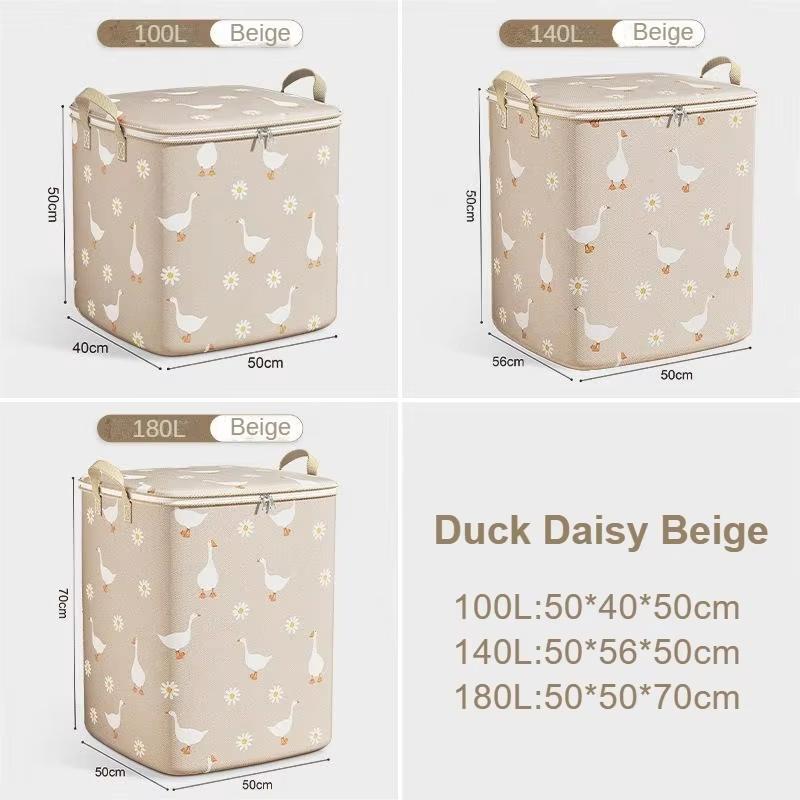 Cotton Quilt Storage Bag Large Capacity Quilt Storage Box Non Woven Clothes Special Storage Moving Luggage Bag Portable