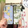 Waterproof Ring Phone Case For MOTO G31 With Fingerprint/XT2173-1 Dirt-resistant Wrist Strap Flower Lanyard Protective