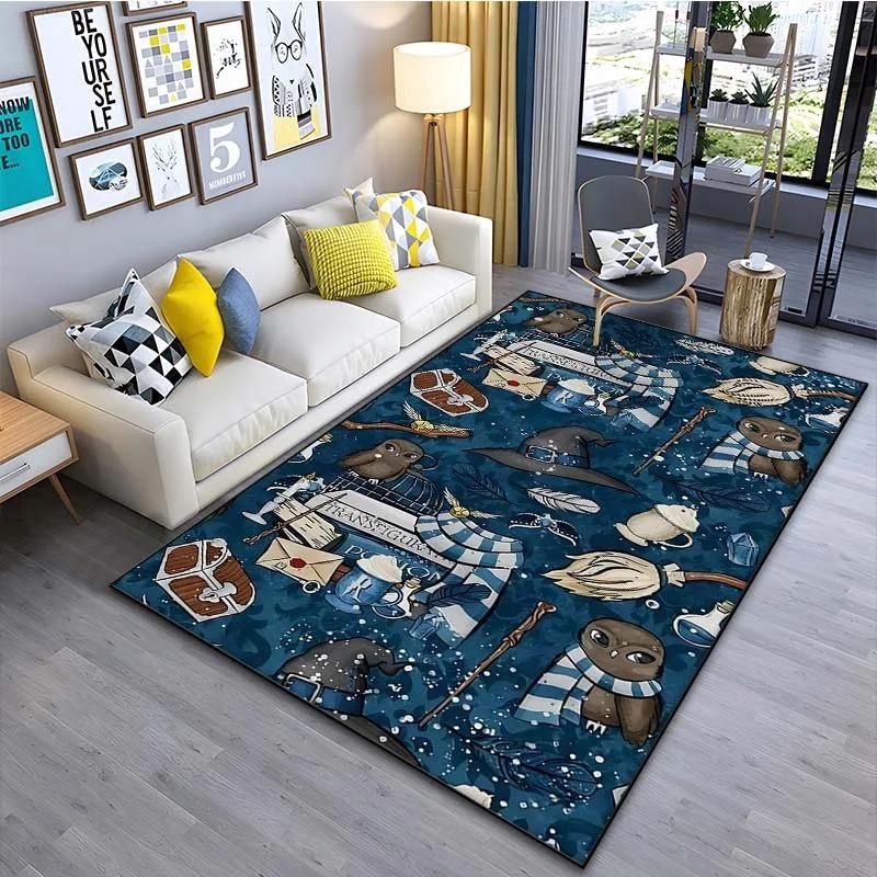 Funny Magic Pattern Carpet Soft Floor Rug for Kids Living Room Bedroom Sofa Doormat Decoration Non-slip Washable Large Size Mat