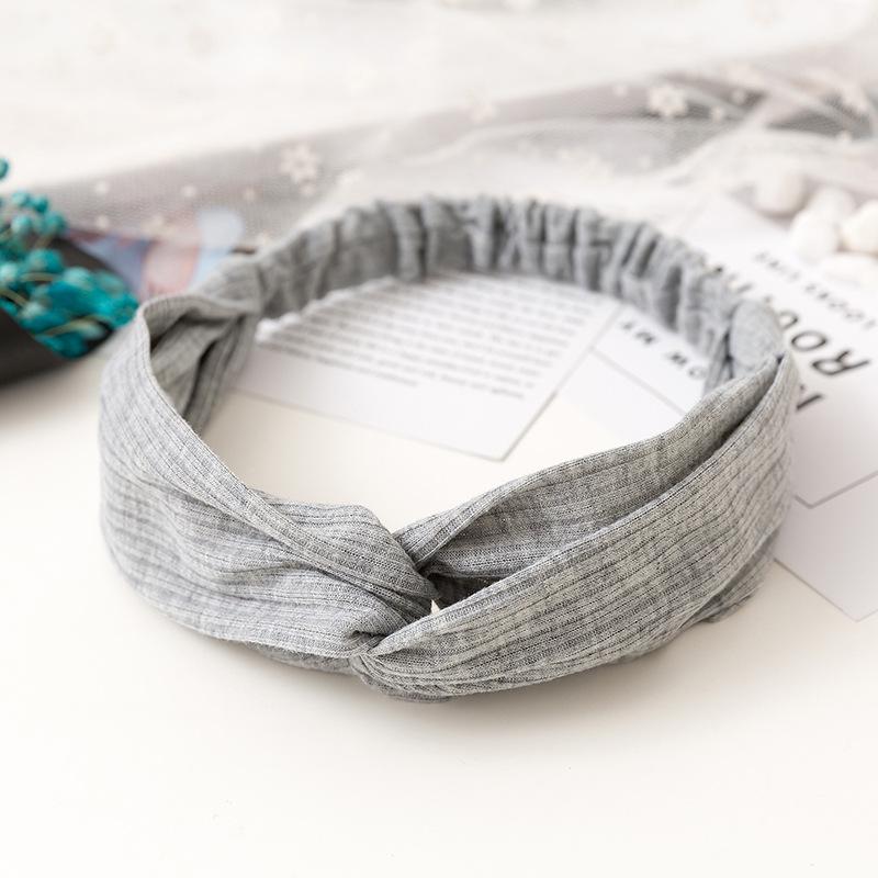 Fashion Women Girls Suede Hair Bands Solid Color Headbands Vintage Cross Turban Bandanas HairBands Hair Accessories