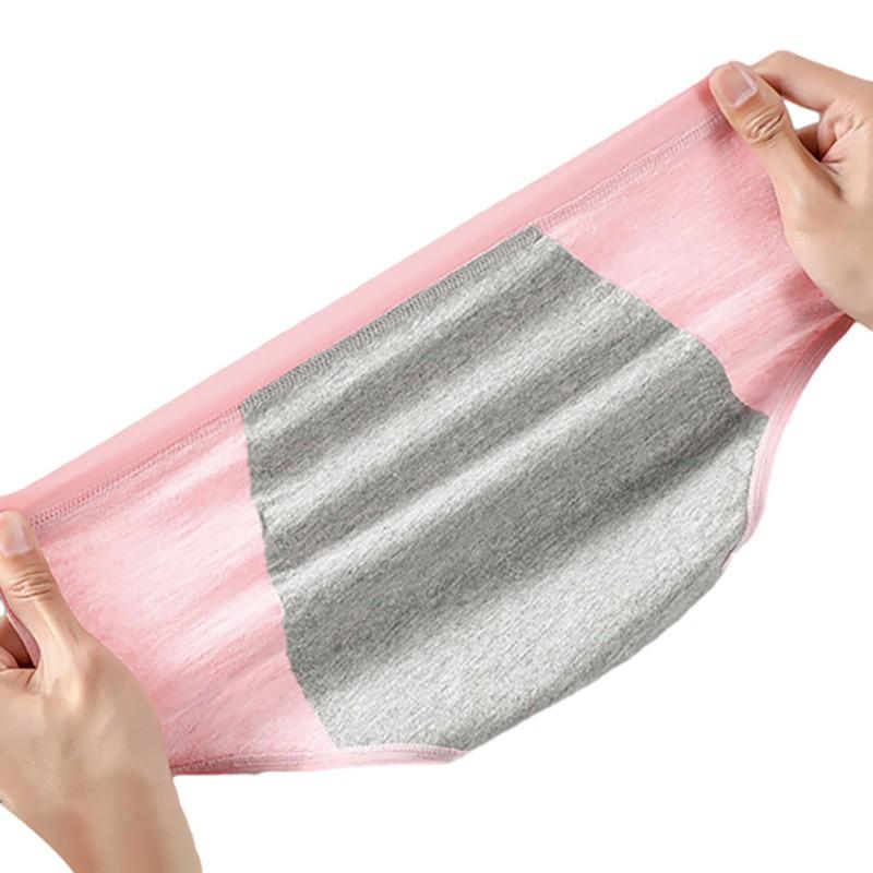 Teenage Girls Menstrual Briefs 3pcs High Waisted Leak Proof Underwear Panties