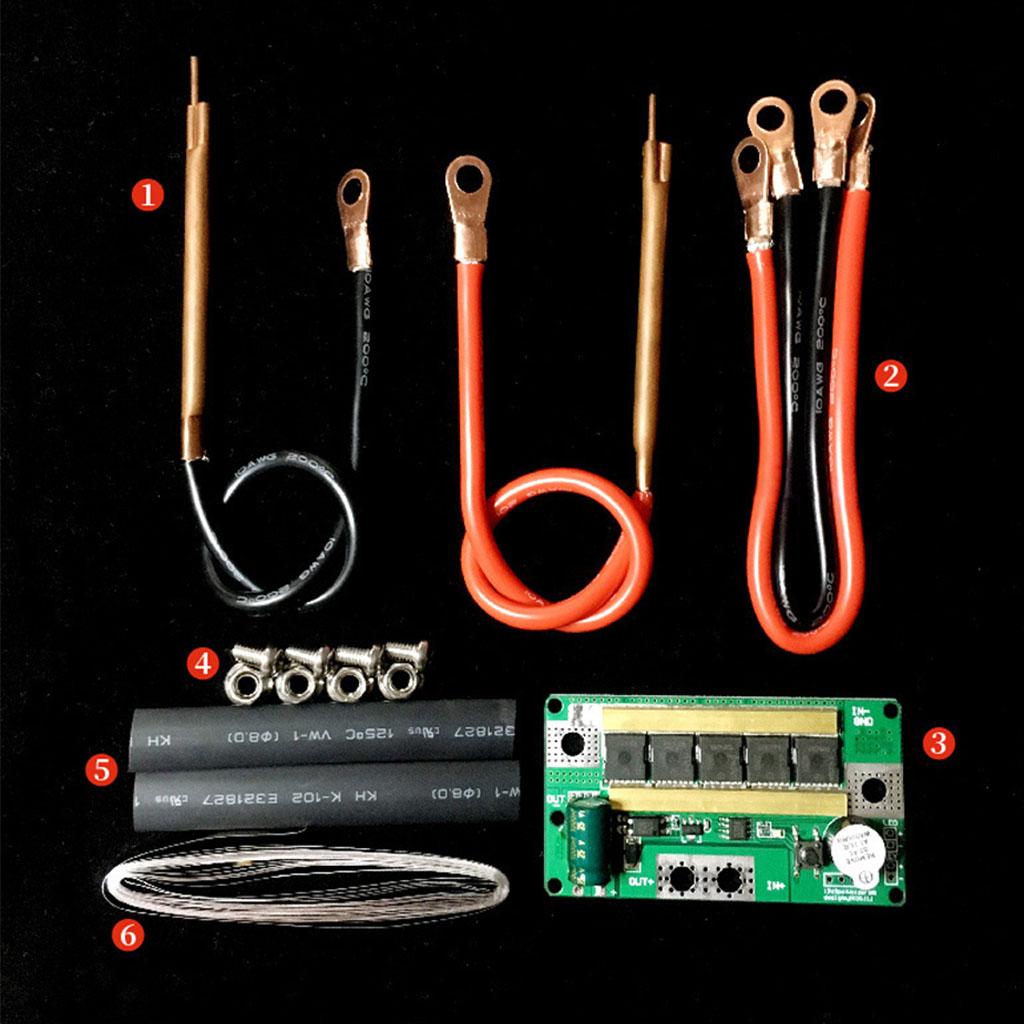 Stable Spot Welder DIY Complete Set of Accessories for Delicate Electronics and Model Airplane Repair Wear Resistant