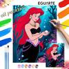 The Little Mermaid Ariel Oil Painting Art Kit Handmade Painting Diy Home Decoration