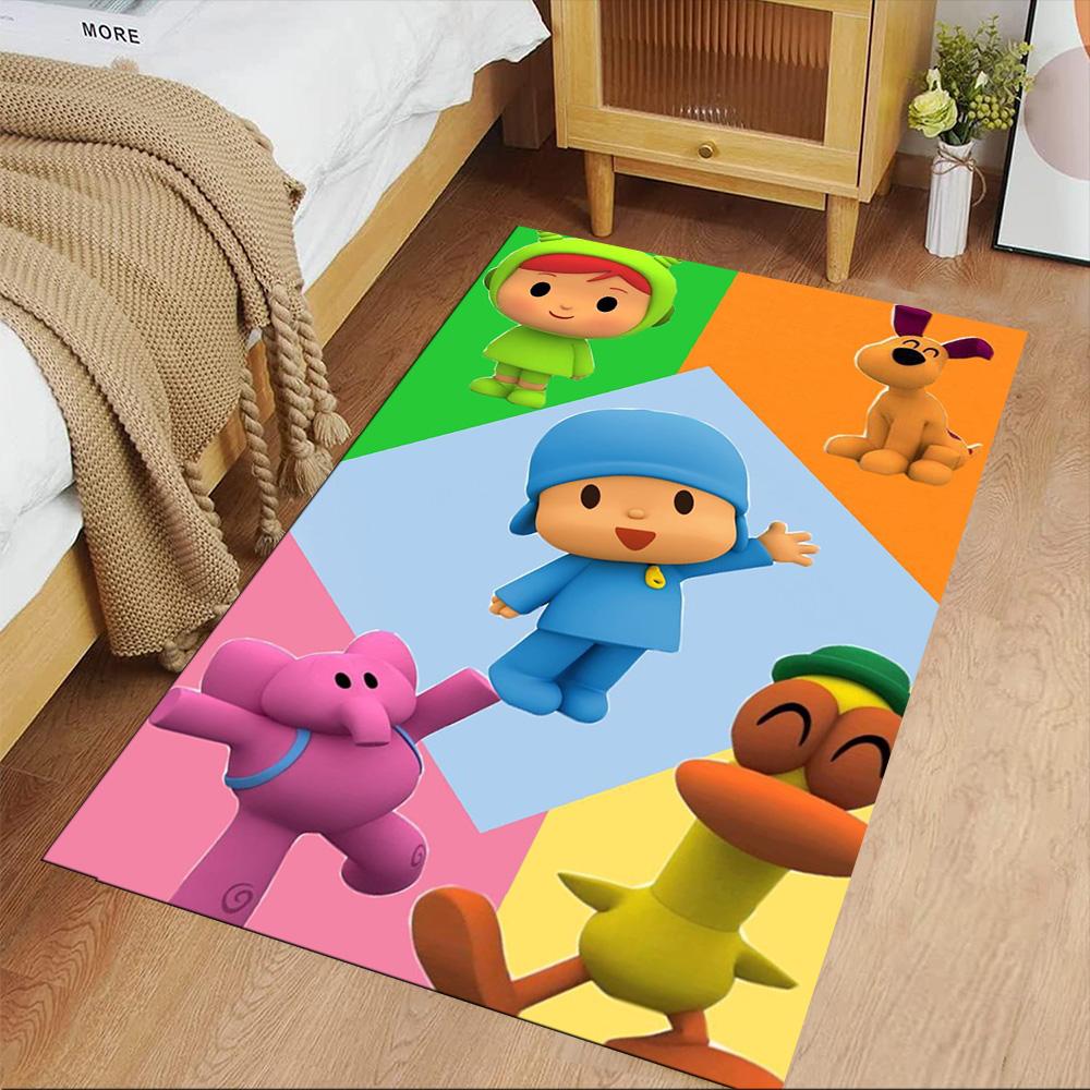 Pocoyo Carpet Suitable for Dormitory Living Rooms Game Room Hallway Anti-slip Rug Decorate Offices Perfect Gift for Friends & Family