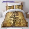 Middle-earth Pattern Bedding Quilt Set Quilt Cover Pillowcase Home Decoration Birthday Gift (1 * duvet cover + 2 * pillowcase, without core)
