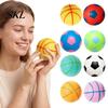 Tragbarer Stressabbau Fußball Basketball Ball, TPR Fidget Quetschspielzeug für Erwachsene Managementwerkzeug Kinder, Weiche Dekompression Angstlinderung,