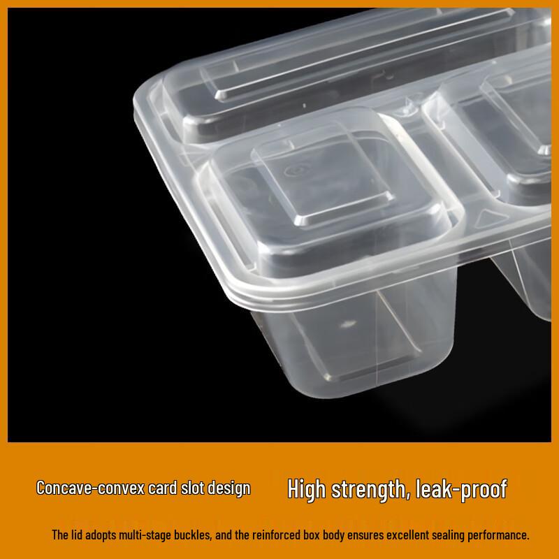 New Chinese Style Executive 4-Compartment Disposable Meal Box