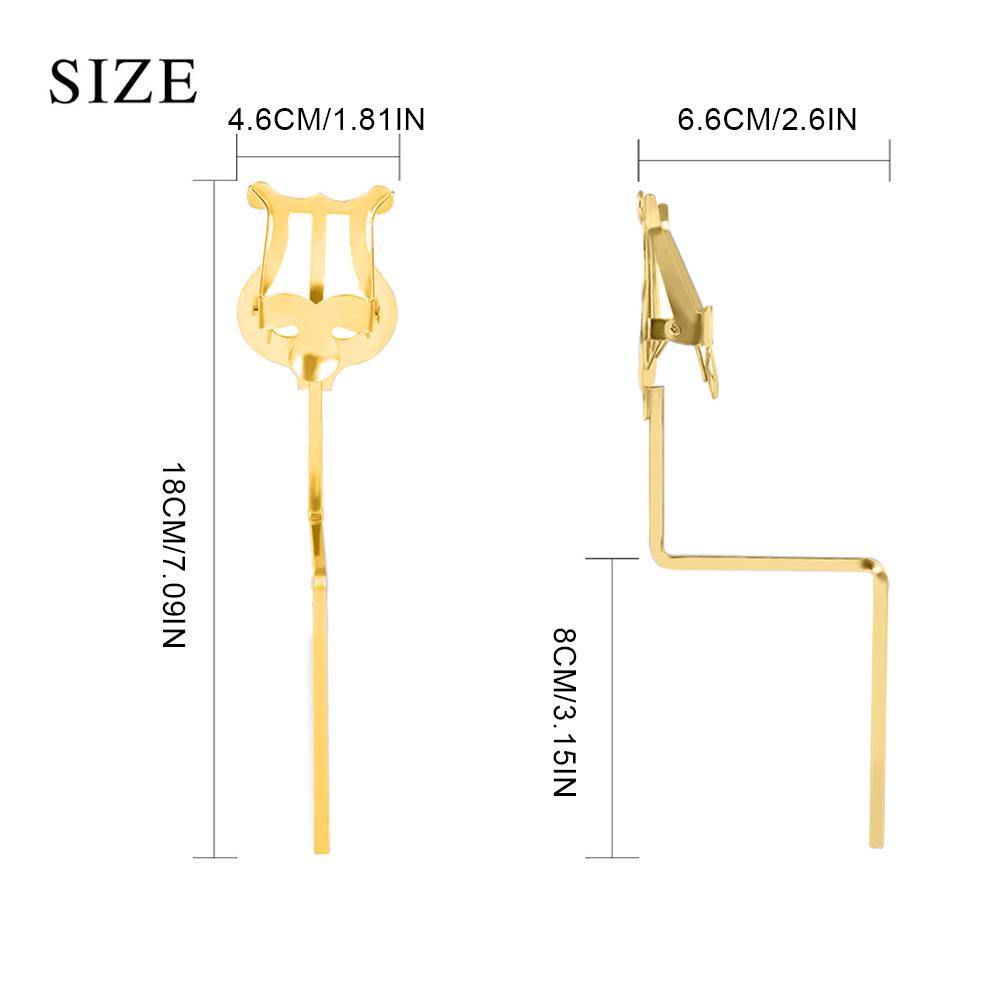 Metal Alto Saxophone Sheet Music Clip Stand Sax Baritone Portable Marching Sheet Music Stand Musical Instrument Accessories