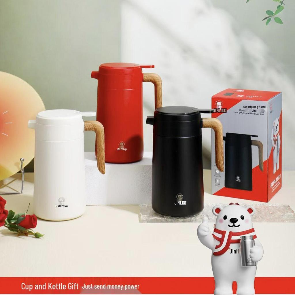 Jinli 304 Stainless Steel Thermal Flask for Home, Office, or Dorm Coffee & Hot Water.