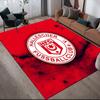 Hallescher FC Flannel Pattern Square Carpet,Area Rug,Carpet Rug for Living Room Bedroom Sofa Playroom Decor,Non-slip Floor Mat