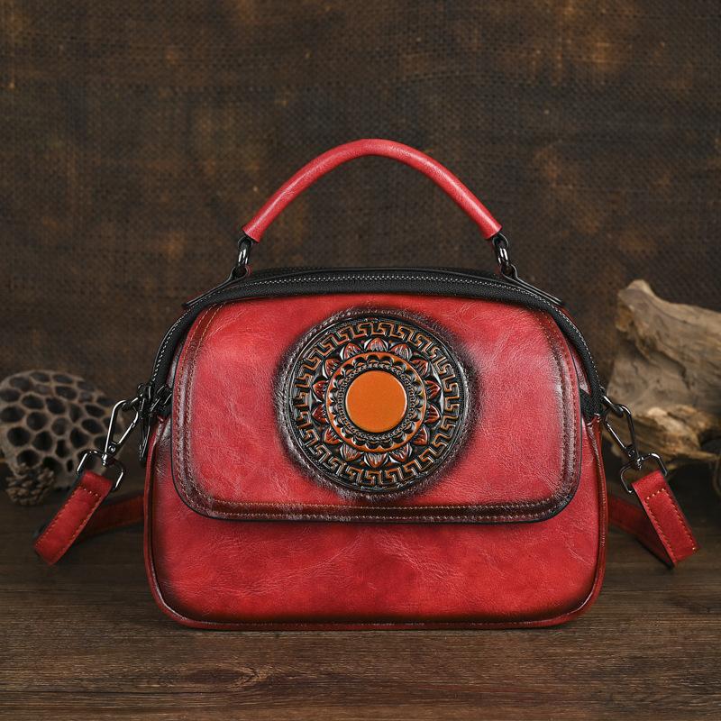 

Новая сумка из ПУ - тисненая модная легкая компактная износостойкая прочная высококачественная текстура с ретро-сумкой через плечо