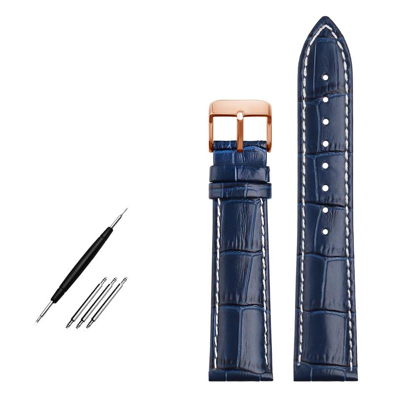 

Браслет из натуральной кожи 19 мм 20 мм 21 мм 22 мм ремешок для часов Longines L29094920 ремешок для часов верхний слой наручные часы из воловьей кожи 22mm