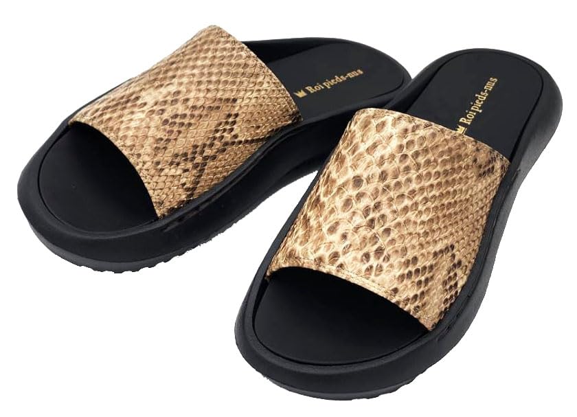 

YAMATOHEP Python Thick Yamato Sandals Japanese Shoe Men s Sandals, Sole, Lightweight, Gentleman s (P/BRN, Sizes, Adult, Alphabet, L)