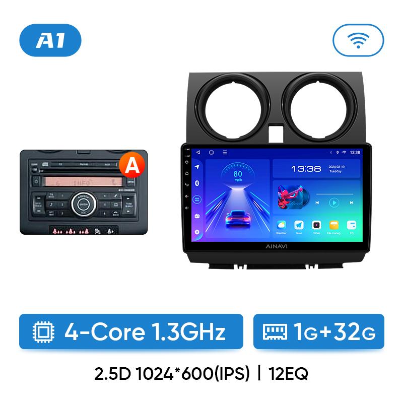 

Автомобильное радио Ainavi для Nissan Qashqai J10 2005 2006 2008 2010 2012 2014 2015 беспроводной Android Auto Carplay мультимедийный плеер 2 Din