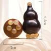 Gourd Shape Sandalwood Lotus Seedpod Massager Five Beads Design Reduce Puffiness Eye Massage Stick