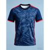 Men Line Badminton T-Shirts Table Tennis Breathable Training Sports Tees Women Tennis Short Sleeve Running Quick Dry Clothing