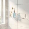 Set of 4 Acrylic Wall Mounted Shelves Clear Floating Storage Racks for Home Office Bathroom Kitchen Display Organizers