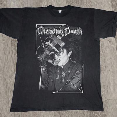 T-shirt Christian Death Rozz Williams REPRINT T-shirt Unisexe