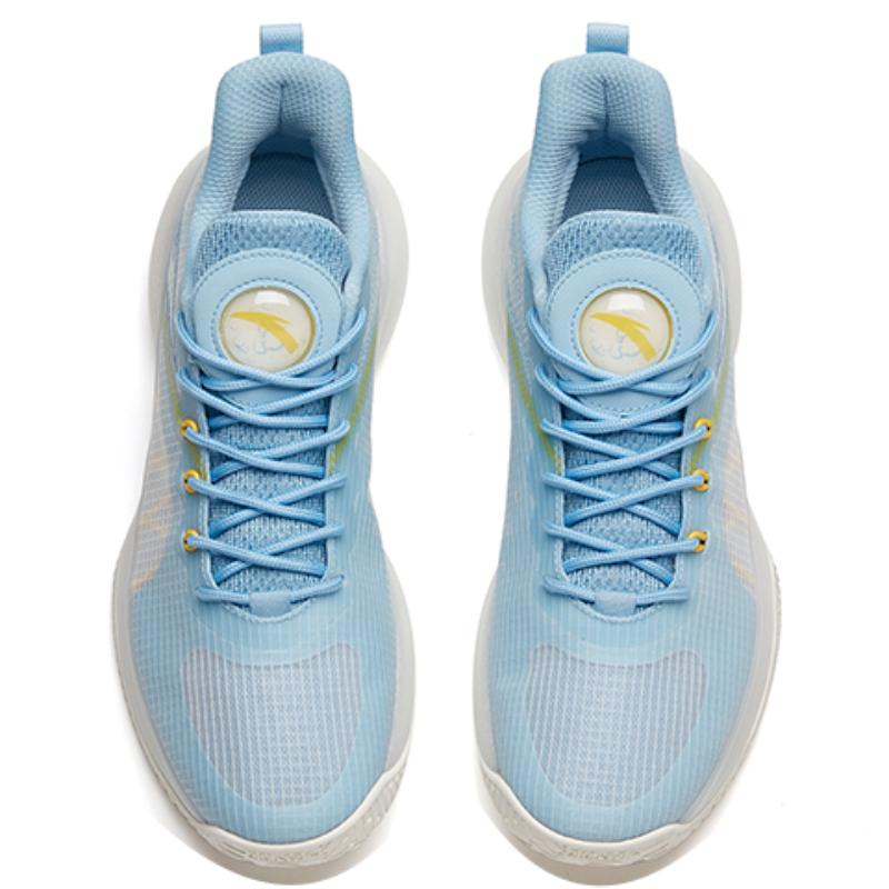 Anta Cement Busters Cement Killer Light Bubble Collection Low-Top Performance Basketball Shoes Men's Waterfall Blue Sneakers 112121606S-9