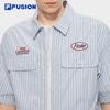 FILA FUSION Couple Casual Woven Short Sleeve Shirt
