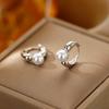 Trend Korean Kpop  Color Simple Cute Pearl Ear Clasp Hoop Earrings For Women Tiny Earring Wedding Party Jewelry Gifts
