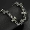 Punk Rock Trend Stainless Steel Charm Necklace for Women Men Gothic Vintage Crosses Bracelet Hiphop Party Jewelry Accessories