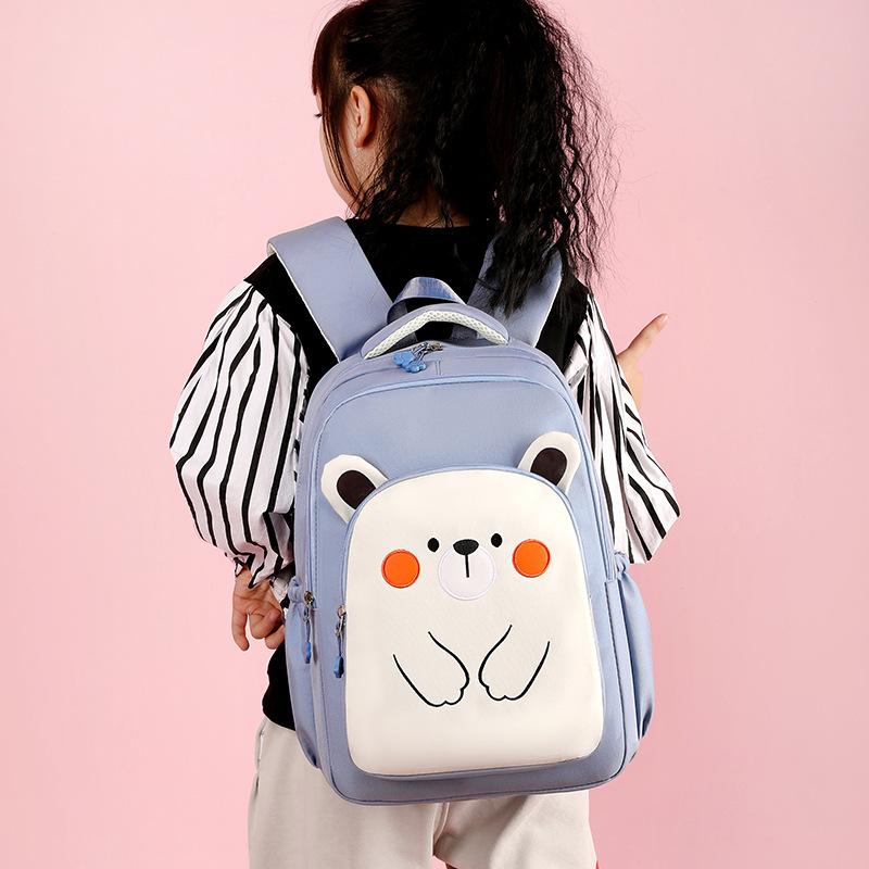 Children's school bag backpack Cartoon lightweight fashion large capacity tutoring bag Girls primary school bag