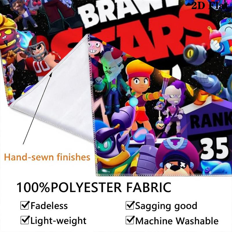 Brawl Stars Wall Tapestry Aesthetic Wall Hanging Printed Fabric Blanket Decorative Tapestries for Bedroom Living Room Home Decor
