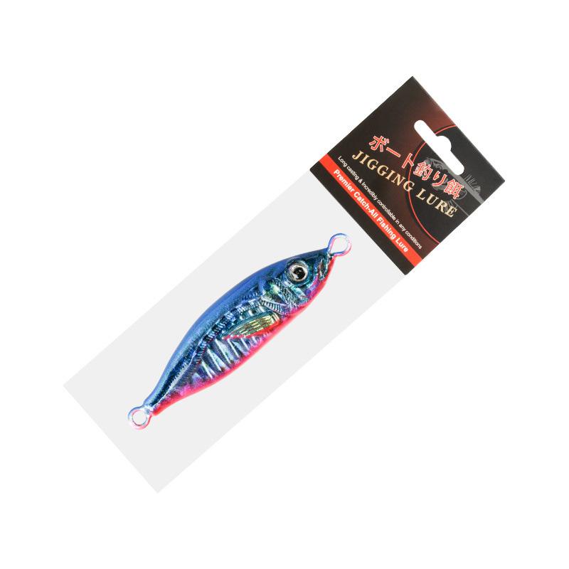 3D Inkjet Printing S-shaped Iron Plate Bait Luminous Long-range Bionic Bait Deep-sea Boat Fishing Bait