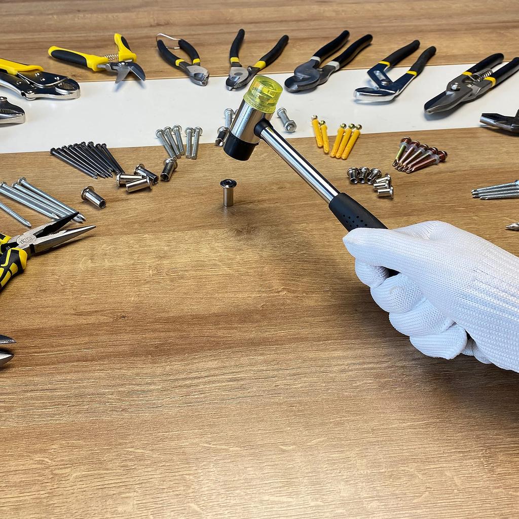 BOOSDEN Rubber Small Plastic Combination Rubber Home Decor Installation Hand 25mm Hammer, Hammer, Hammer, Hammer, Lightweight, & Plastic, Non-Slip,