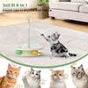 Treat Dispensing Cat Toy Interactive Cat Toy With Spring Teaser Wand And Balls Fun Food Dispenser For Training Indoor Play