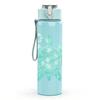 1PC Light Blue Sea Turtle Cartoon 750ml Color Plastic Sports Water Bottle Leakproof Flip Straw Lid Suitable for Sports Office Home Use