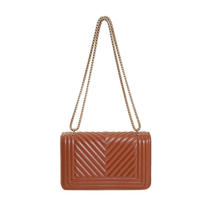 Fashionable Quilted Texture Pu Shoulder Bag For Women 2023 Summer Trendy